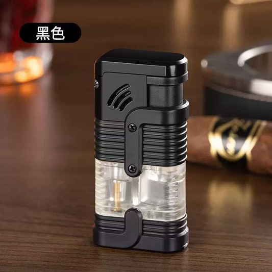 Torch Lighter Triple Jet Flame Gas Windproof Adjustable Lighter