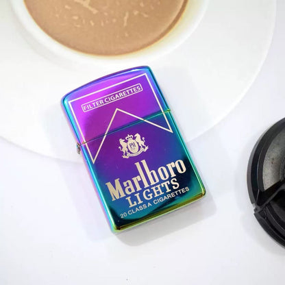MB Brand Logo Windproof Oil Lighter